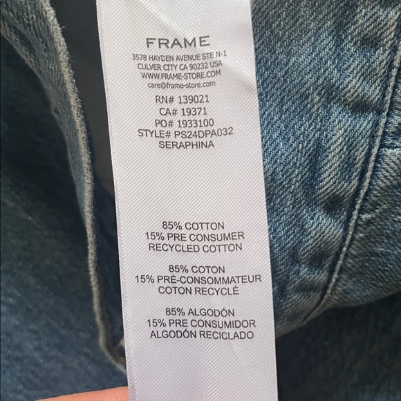 FRAME Denim The Extra Wide Leg Seraphina Jeans Women’s Sz 28 - Picture 15 of 15